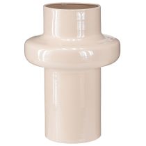 daiktų Gėlių vaza Metalinė ruda kapučino emalis Ø17cm H23cm