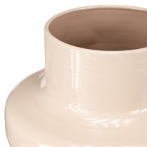 daiktų Gėlių vaza Metalinė ruda kapučino emalis Ø17cm H23cm
