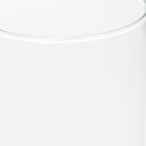 daiktų Gėlių vaza, plona stiklinė cilindro formos, gali būti naudojama kaip stiklinė arba aukšta dekoratyvinė stiklinė vaza, 30 cm