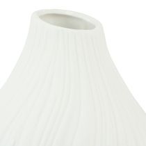 daiktų Gėlių vaza keraminė svogūno forma balta Ø13cm H13.5cm 2vnt.