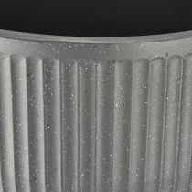 daiktų Grindų vaza, antracito spalvos, plastikinis vazonas, Ø28cm, aukštis 46.5cm