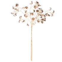 daiktų Dirbtinis augalas pupelių žiedų šakelėmis, metalinis, Kalėdinis, 80 cm, 3 vnt.