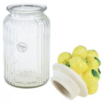 daiktų Bonbonniere stiklo keramika citrininė vasara Ø11cm H27cm