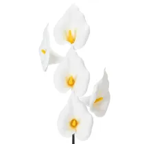 daiktų Dirbtinė kalija su geltonais kuokeliais, dekoratyviniais žiedais, 35 cm, 10 vnt.