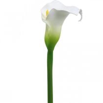 Dirbtinis Calla White Vestuvių dekoras Šilkinės gėlės jubiliejus L72cm