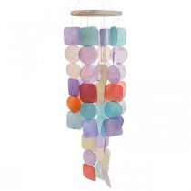 Capiz vėjo varpelio kabantys dekoraciniai kriauklės perlamutro Ø14cm 67cm