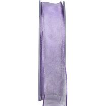 daiktų Šifono juostelė organza juostelė organza violetinė 25mm 20m