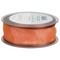 daiktų Šifono juostelė organza juostelė organza oranžinė 40mm 20m