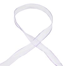 daiktų Šifoninė juostelė organzos juostelė dekoratyvinė juostelė organza violetinė 15mm 20m