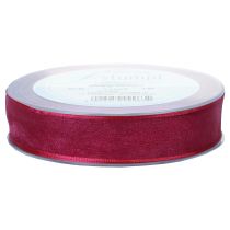 daiktų Šifoninė juostelė organzos juostelė dekoratyvinė juostelė organza violetinė 25mm 20m