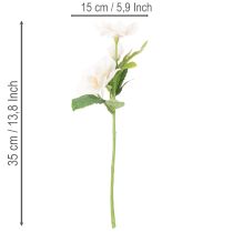 daiktų Dirbtinių kalėdinių rožių puokštė, 35 cm, 6 vnt.