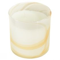 daiktų Citronella žvakių kvapioji žvakė baltame stikle Ø12cm H12,5cm