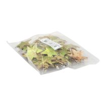 daiktų Papuošimas išbarstytas kalėdinės žvaigždės kokoso žalia Ø5cm 50vnt