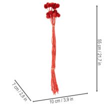 daiktų Džiovintos Craspedia gėlės, dažytos, ilgais stiebais, 55 cm, 20 vnt.