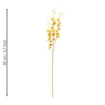 daiktų Dirbtinė Cymbidium orchidėja kaip gėlės stiebas elegantiškai dekoracijai, 95 cm, 2 vnt.