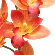 Orchidėja dirbtinė gėlė Cymbidium Orange 74cm