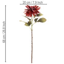 daiktų Dirbtinė jurgino gėlė su ilgu kotu, 68 cm