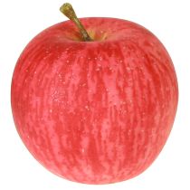 daiktų Mažas dekoratyvinis obuolys raudonas geltonas dirbtinis vaisius su tikru prisilietimu 5,5 cm 1 vnt.