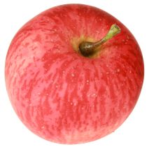daiktų Mažas dekoratyvinis obuolys raudonas geltonas dirbtinis vaisius su tikru prisilietimu 5,5 cm 1 vnt.