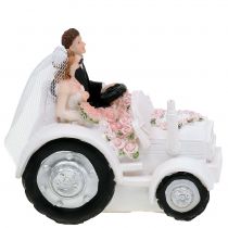 Dekoratyvinė vestuvinė pora ant traktoriaus H10cm