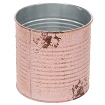 daiktų Dekoratyvinė skarda, sendinta rožė, metalinė skarda sodinimui, Ø11cm, aukštis 10.5cm