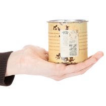 daiktų Dekoratyvinė skarda, vasarinės abrikosų spalvos, metalinė skarda, augalų vazonas, Ø8cm, aukštis 7,5cm