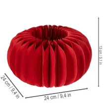 daiktų Popierinė dekoracija korio formos popierinis moliūgas apvalus modernus stalo papuošimas 24 cm 4 vnt.
