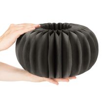 daiktų Moliūgo korio formos popierinė stalo dekoracija, sulankstoma, apvali, 34 cm, 2 vnt.