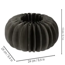 daiktų Korio popieriaus moliūgų dekoravimo žiedai 24 cm 4 vnt.