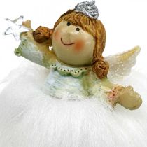 Deco angel Kalėdų angelo angelo figūrėlė su žvaigždute H12cm 2vnt