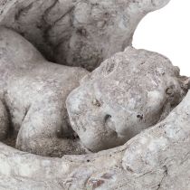 daiktų Dekoratyvinė angelo figūrėlė miegančiam su sparnais, kapas, 22,5 cm