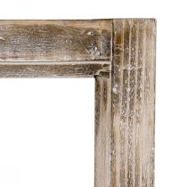 daiktų Dekoratyvinis lango rėmas medinis dekoravimas kaimiškas rudas 40×60cm