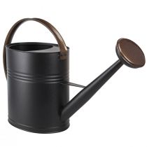 daiktų Dekoratyvinis laistytuvas metalinis juodas alyvuogių žalias antgalis 60x19x38cm