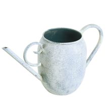 daiktų Dekoratyvinė metalinė laistytuvu balta mėlyna 32cmx11cmx18cm