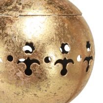 daiktų Dekoratyvinis varpas auksinis varpelis pakabinamas apdaila metalas natūralus Ø14cm