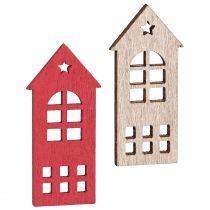 daiktų Dekoratyvinė namo sklaidos apdailos mediena natūralios raudonos spalvos 2×4,5cm 72 vnt