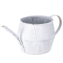 daiktų Dekoratyvinis metalinis baltos spalvos ąsotis 28cmx13cmx12,5cm