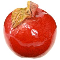 daiktų Dekoratyvinė keraminė stalo dekoracija obuoliai rudeniniai raudonai žali A7.5cm 4 vnt.
