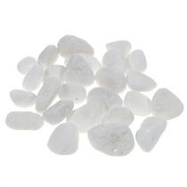 Deco akmenukai tinkle balti 1cm - 2,5cm 1kg