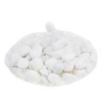 daiktų Deco akmenukai tinkle balti 1cm - 2,5cm 1kg