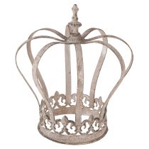 daiktų Dekoratyvinė karūna Vintage Metal Crown Gray Rust Ø19cm H22cm