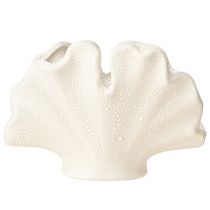 daiktų Dekoratyvinė vaza mini keraminė vaza kremas 14×7,5×9,5 cm