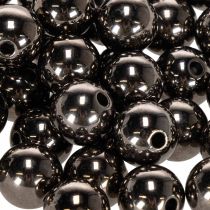 daiktų Dekoratyviniai karoliukai antracitinis metalas 14mm 35 vnt