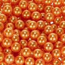 daiktų Dekoratyviniai oranžiniai karoliukai, 8 mm, 250 vnt.