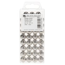 daiktų Dekoratyviniai karoliukai, sidabro metalo spalvos, 14 mm, 35 vnt.
