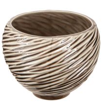 daiktų Dekoratyvinis dubuo Vazonas Keraminis Beige Rudas Ø15cm 2vnt