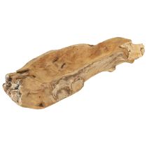 daiktų Dekoratyvinis dubuo medinis tikmedžio natūralaus jūrinio 46x14x7cm
