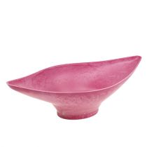 Dekoratyvinis dubuo rožinis 34cm x 17,5cm H10cm, 1vnt