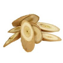 Dekoratyviniai diskai iš medžio ovalus 9-12cm 500g