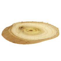 Dekoratyvinės riekelės iš medžio ovalios 9-12cm 500g